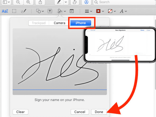 signature for pdf mac
